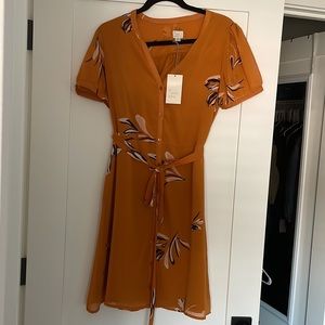 A New Day Floral Button Up Dress